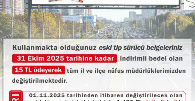 Kaymakamlıktan Önemli Uyarı: Ehliyet Değişiminde Son Tarih 31 Ekim 2025