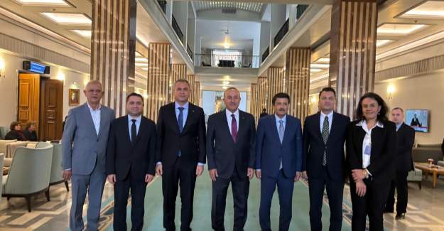 Alanya Heyeti'nden Mevlüt Çavuşoğlu'na TBMM Ziyareti
