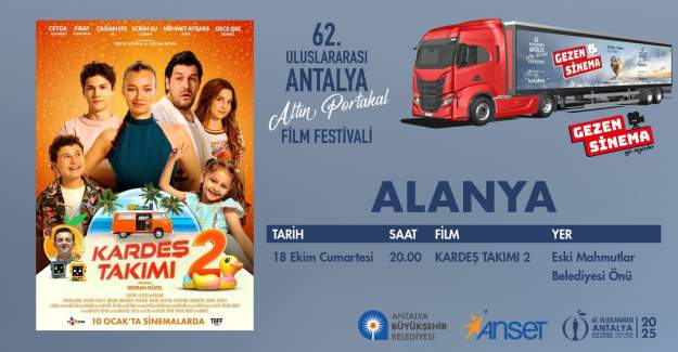 Altın Portakal Heyecanı "Gezen Sinema" İle Alanya'da