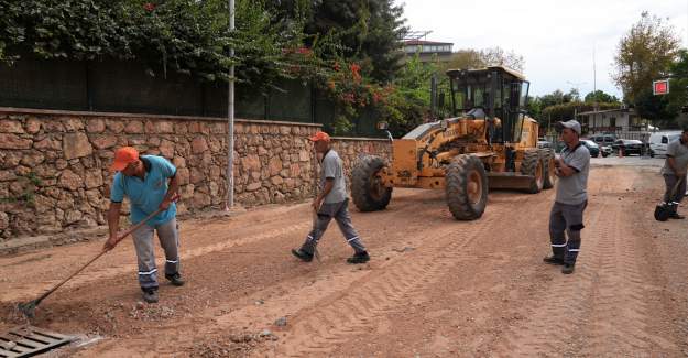 Büyükşehir’den Alanya’nın kırsal yollarına Kış Hazırlığı