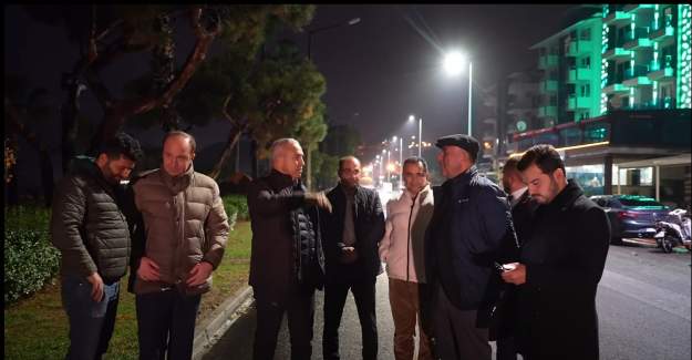 Başkan Özçelik’ten Cadde İncelemesi