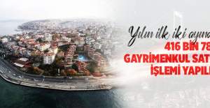 Türkiye'de Yılın İlk İki Ayında 416 Bin 784 Gayrimenkul Satış İşlemi Yapıldı