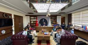 Yaylalı Ortaokulu Öğrencilerinden Müftü İlhan'a Ziyaret