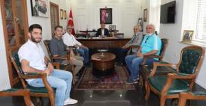 Türkiye Hava Sporları Federasyonundan Kaymakam Ürkmezer'e  Ziyaret