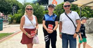Turistlere Haritalı Bilgilendirme Yapıldı