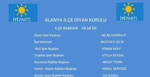 İYİ Parti Alanya İlçe Başkanlığı Yeni Divan Kurulunu Açıkladı