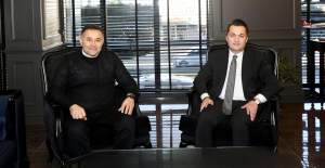 Kaymakam Öztürk’ten Önceki Dönem Belediye Başkanı Yücel’e Ziyaret