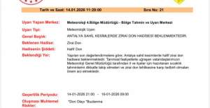 Alanya Ziraat Odası’ndan Üreticilere Don Uyarısı