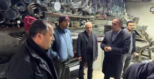 Başkan Sünbül Sanayi Esnafını Gezdi