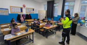 Jandarmadan Öğrencilere Trafik Eğitimi