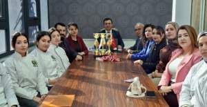 Müdür Yılmaz Şampiyonları Ağırladı