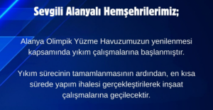 Olimpik Havuzda Yıkım Başladı : AK Parti’den Yeni Havuz Müjdesi